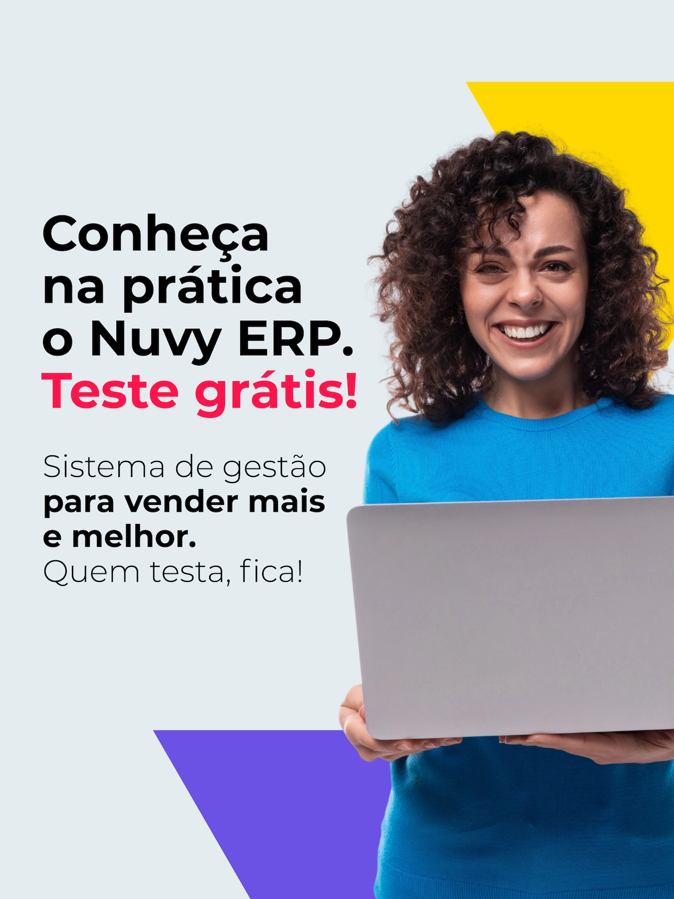 Teste grátis Nuvy ERP