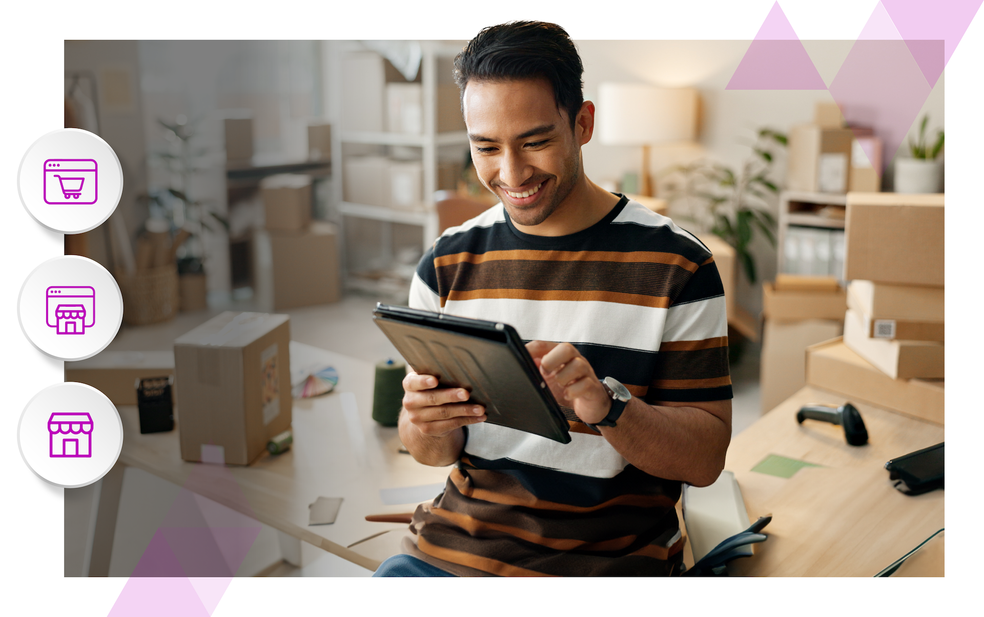 Venda Integrada: e-commerce, marketplace e loja física em um único sistema.